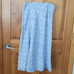 L L Bean Linen Skirt